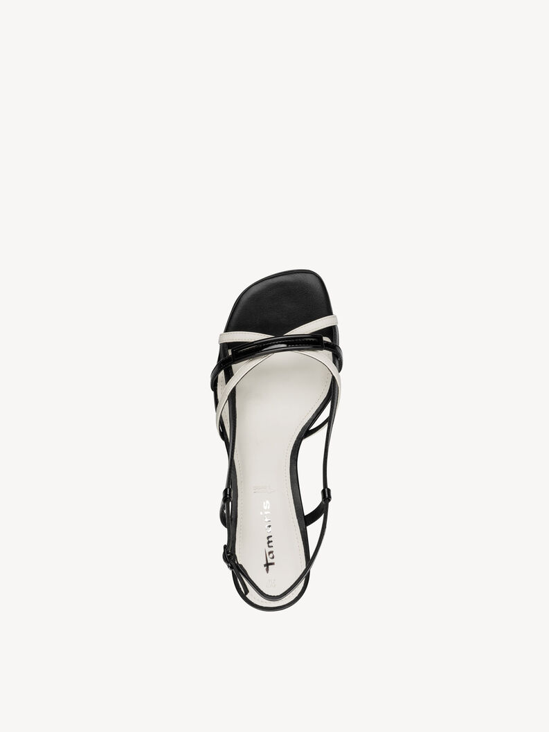Heeled sandal - black, BLACK COMB, hi-res