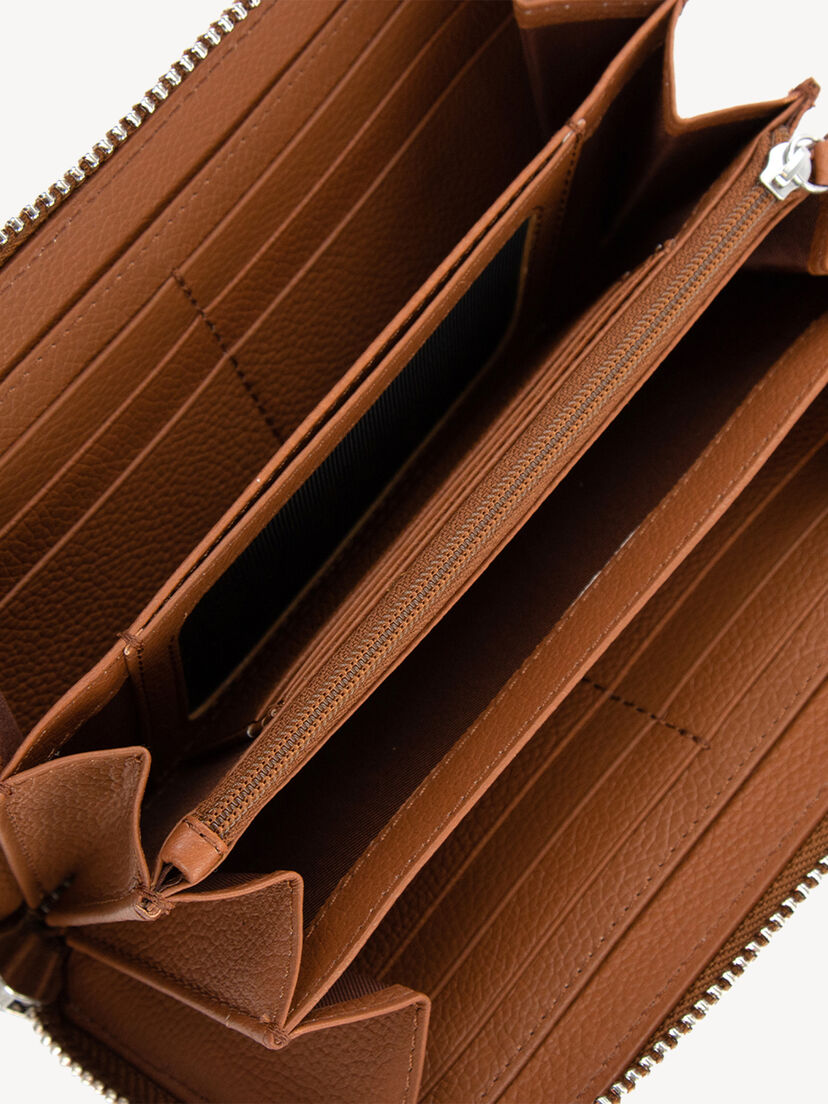 Leren Portemonnee - bruin, cognac, hi-res