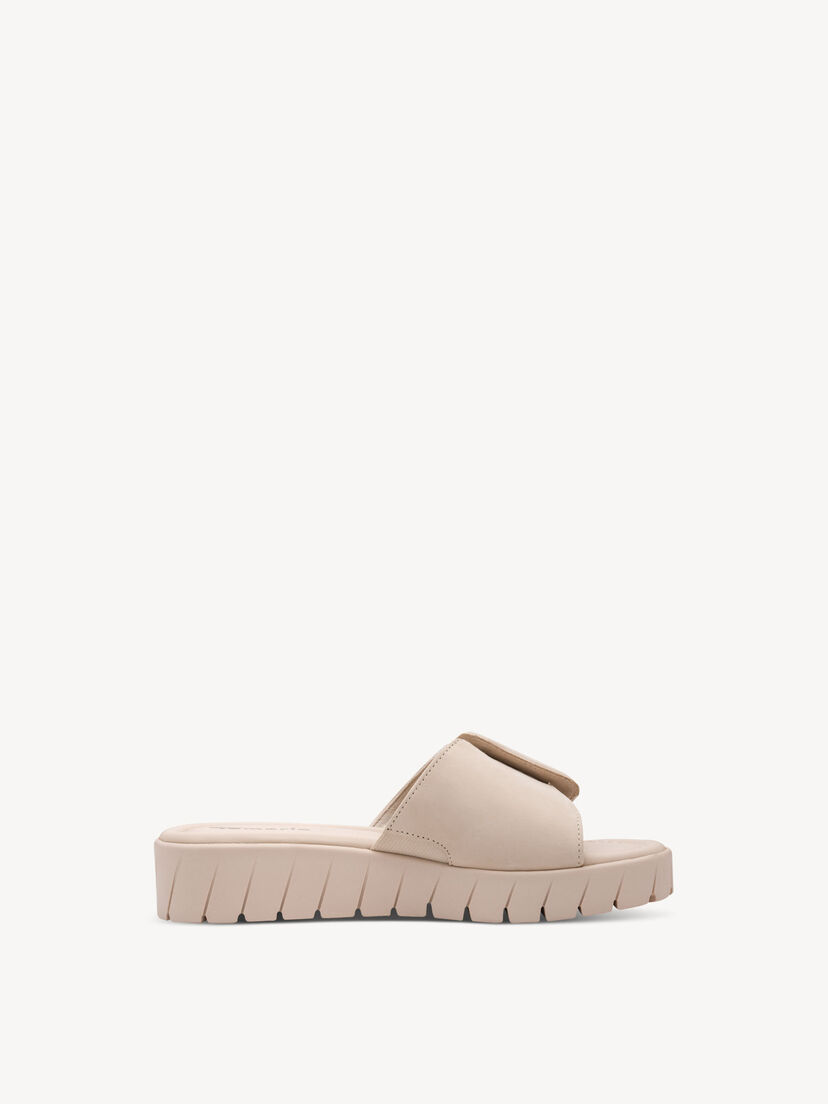 Leren Slipper - beige, 418, hi-res