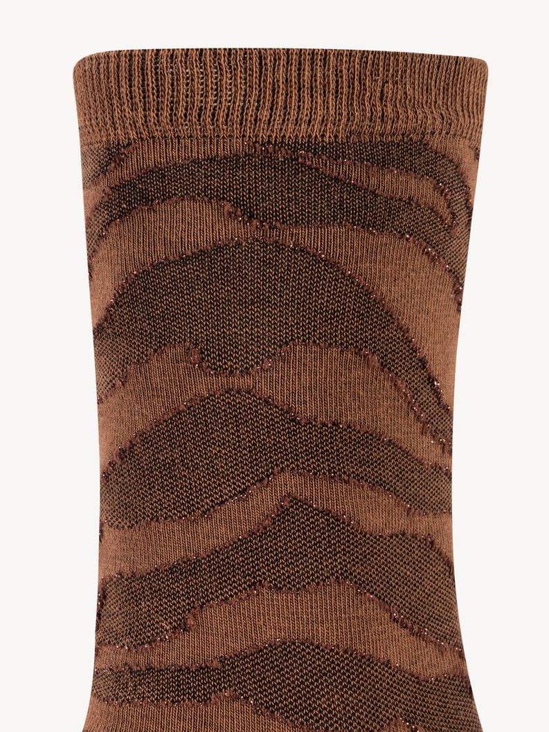 Socks - brown, cognac, hi-res
