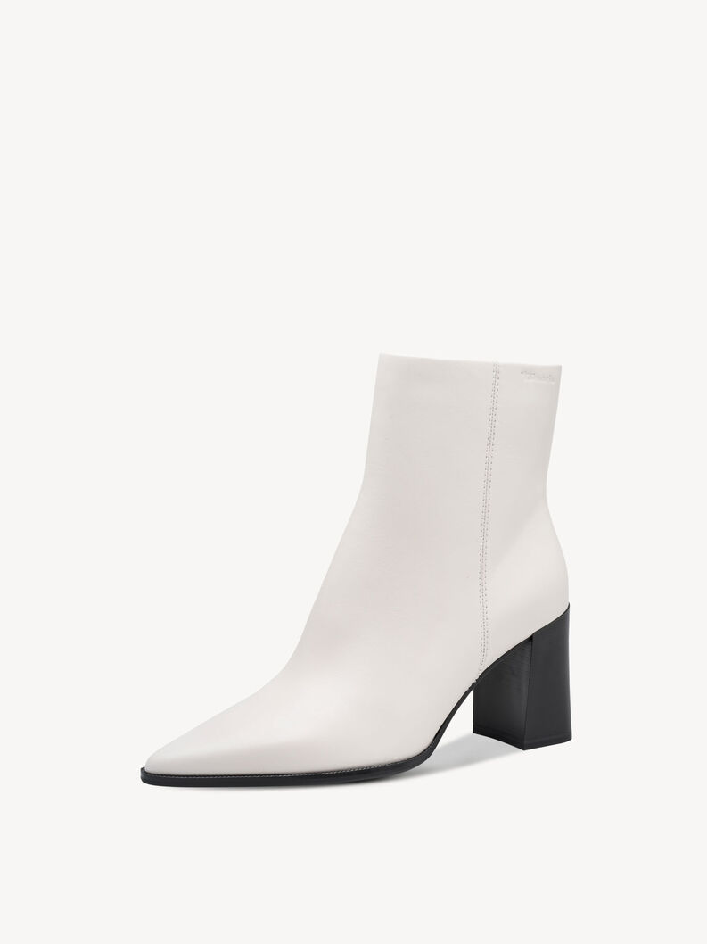 Lederstiefelette - wei&szlig;, OFFWHITE, hi-res
