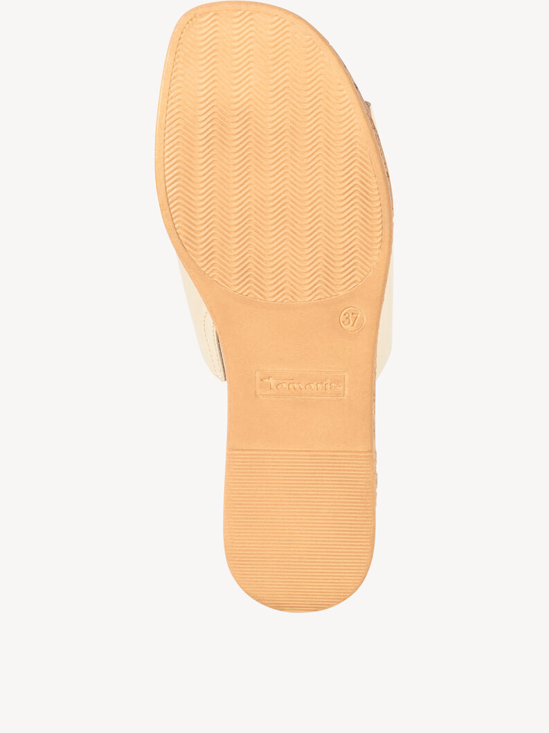 Leather Mule - metallic, LIGHT GOLD MET, hi-res