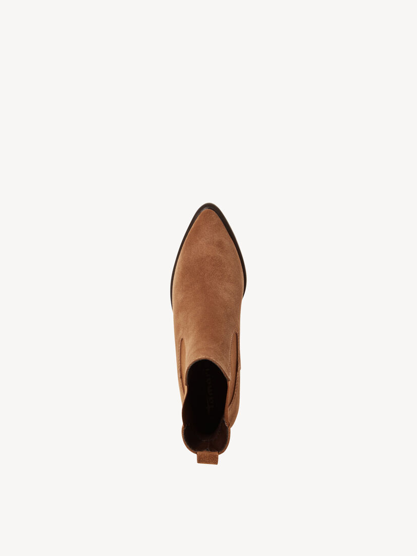 Leren Chelseaboot - bruin, BROWN, hi-res