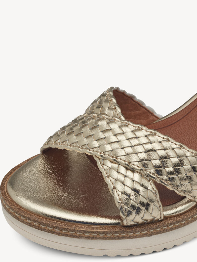 Heeled sandal, LIGHT GOLD, hi-res