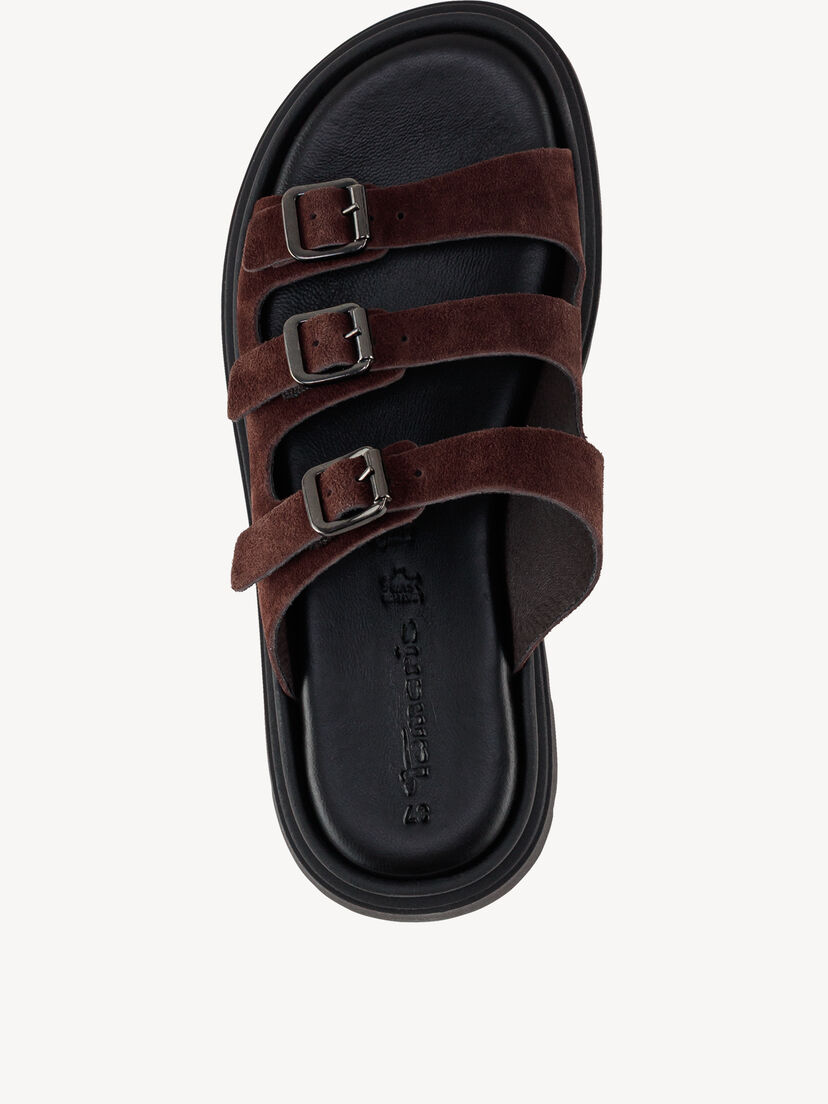 Leren Slipper - bruin, 304, hi-res