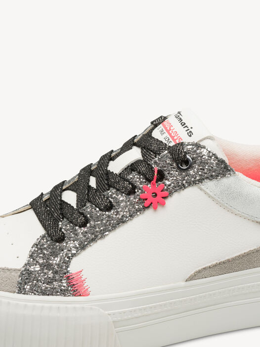 Sneaker, WHITE/SILVER, hi-res