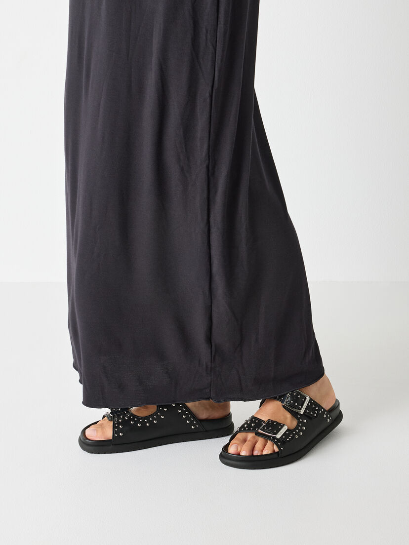 Slipper - zwart, BLACK, hi-res