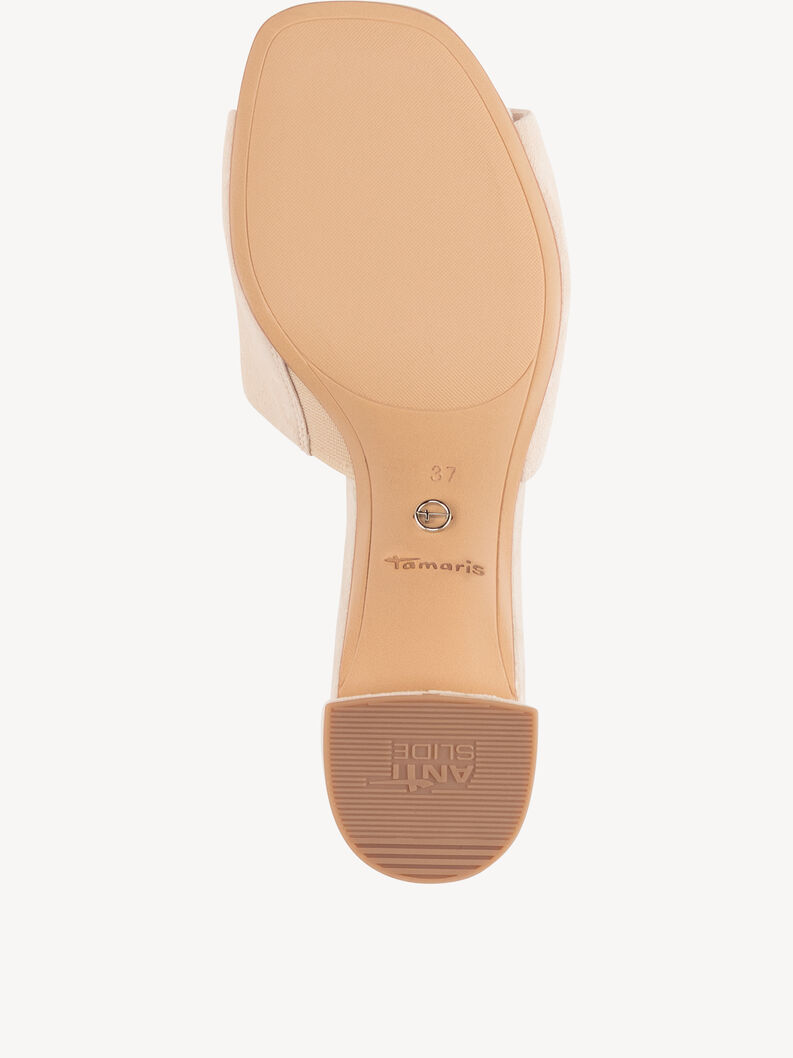 Leather Mule - beige, NUDE SUEDE, hi-res