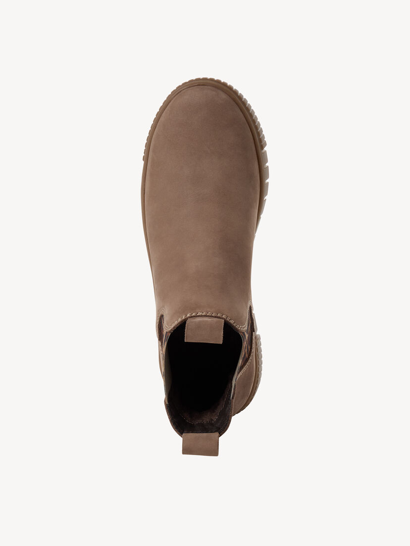 Leren Chelseaboot - beige, TAUPE/LEOPARD, hi-res
