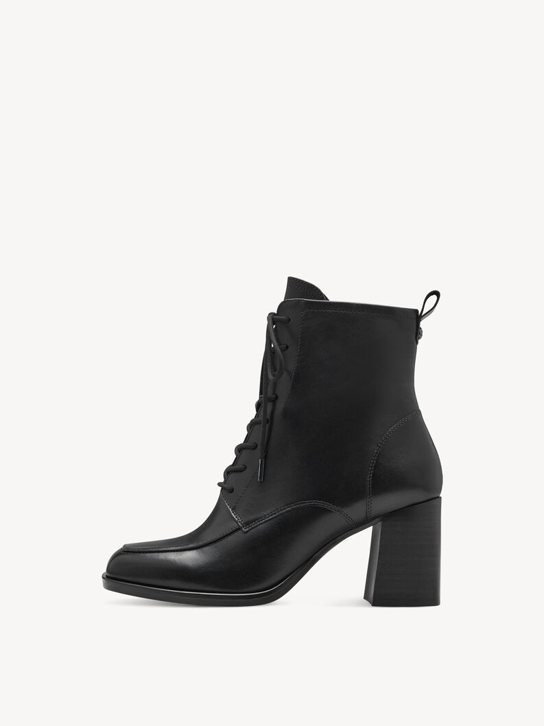 Bottine en cuir - noir, BLACK, hi-res