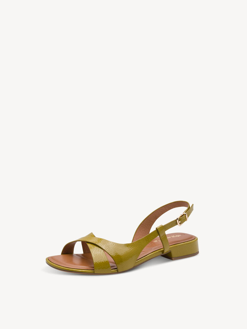 Sandaal - groen, OLIVE PATENT, hi-res