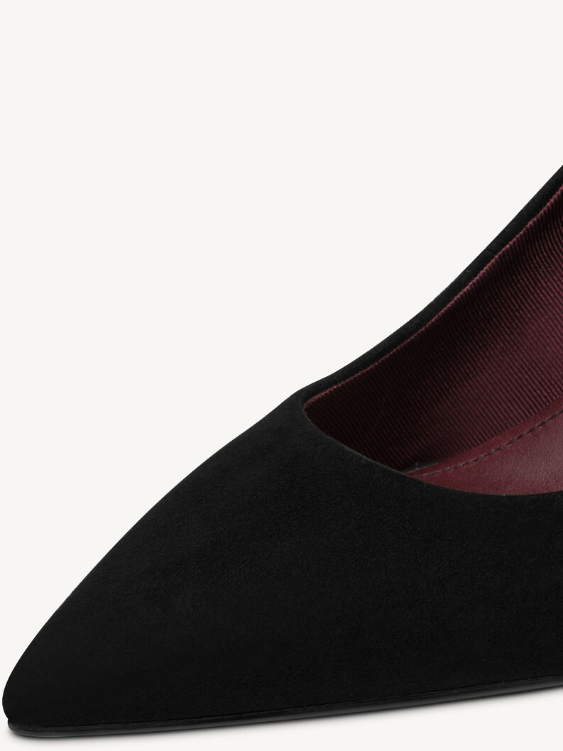 Escarpin en cuir - noir, BLACK, hi-res