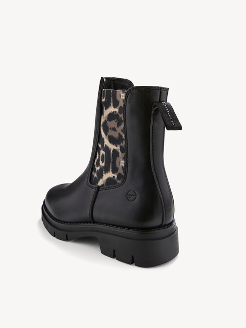 Chelsea Boot, BLACK/LEOPARD struc. Patent, hi-res