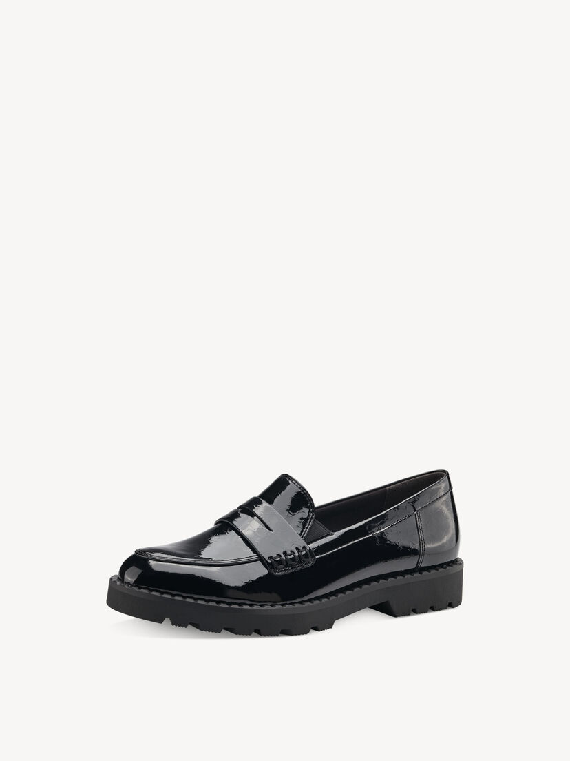 Instappers - zwart, BLK PATENT STR, hi-res