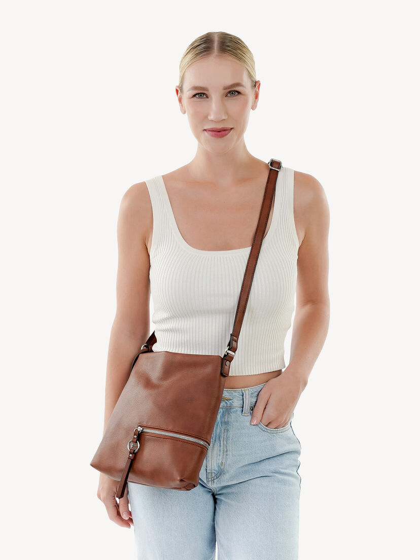 Schoudertas - bruin, cognac, hi-res