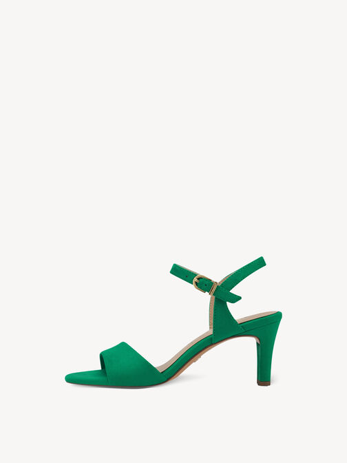 Heeled sandal, GREEN, hi-res