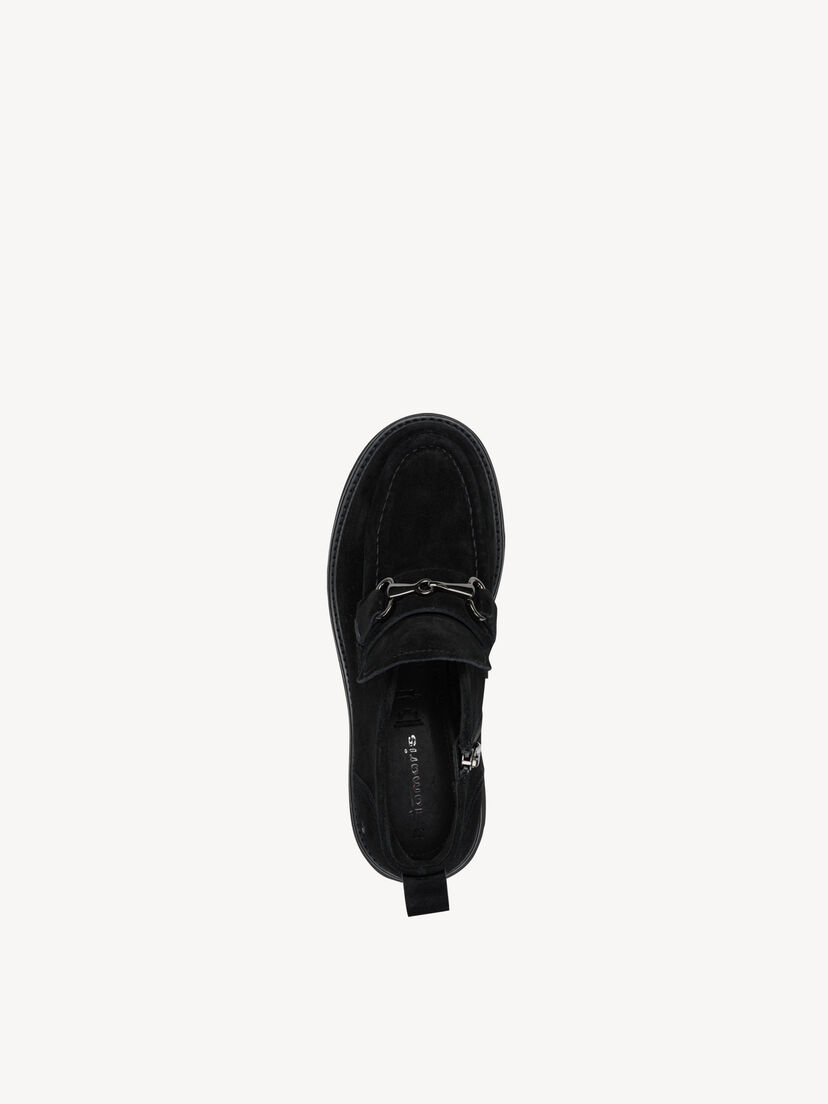 Leren Enkellaarsje - zwart, BLACK SUEDE, hi-res