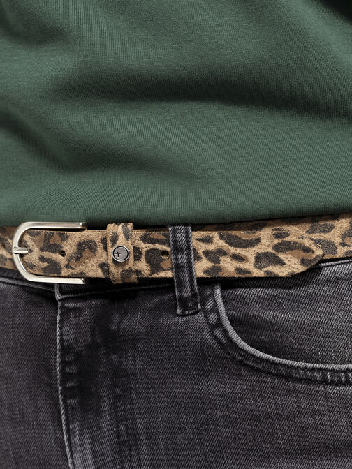 Ledergürtel, Taupe-Dunkelbraun, hi-res