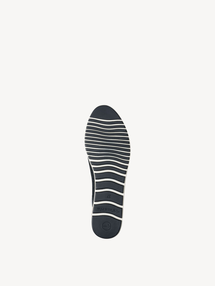 Leren Ballerina - blauw, NAVY, hi-res