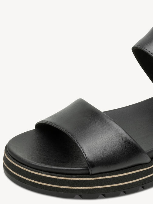 Sandale &agrave; talon, BLACK, hi-res