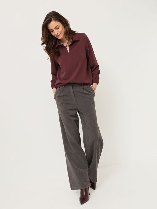 Blouse, Decadent Chocolate, hi-res