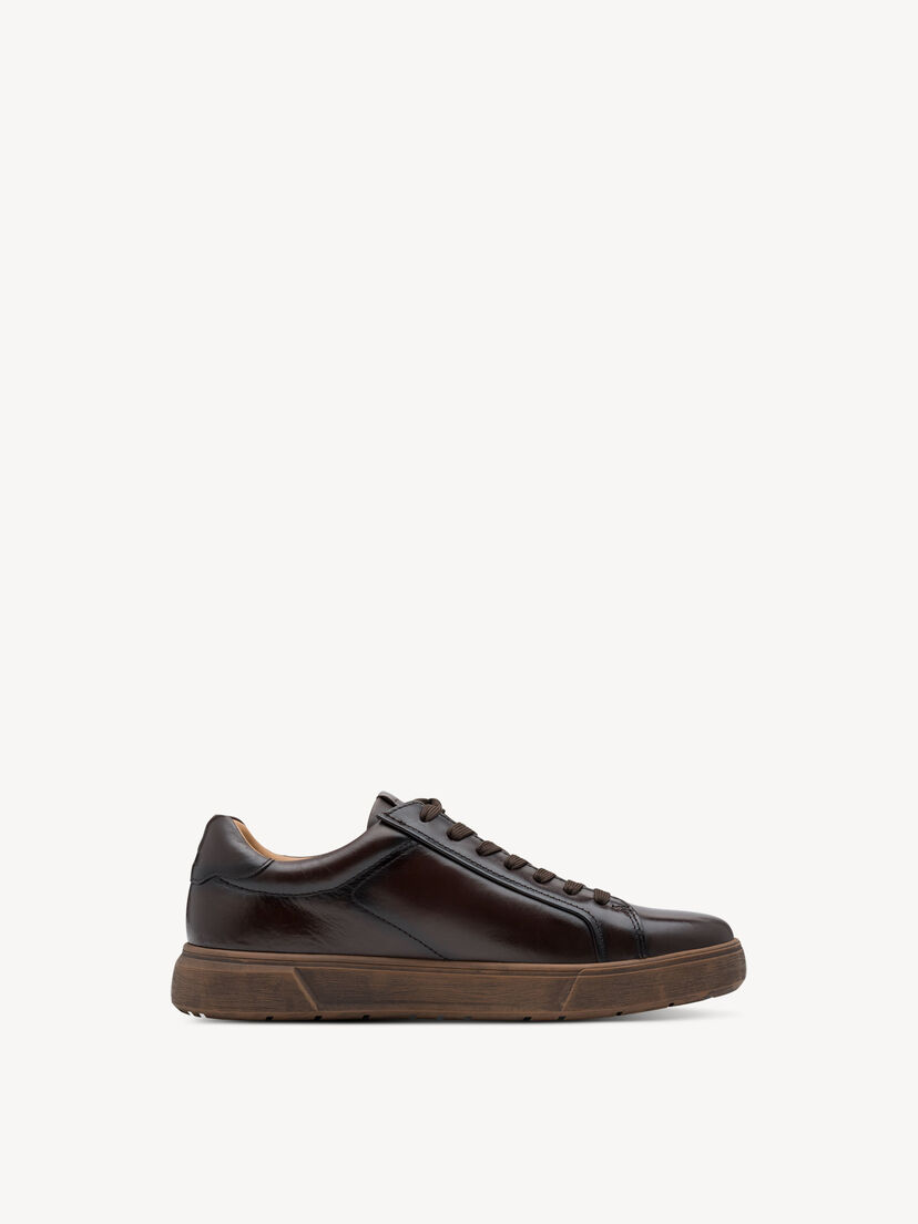 Leren Sneaker - bruin, DARK BROWN, hi-res