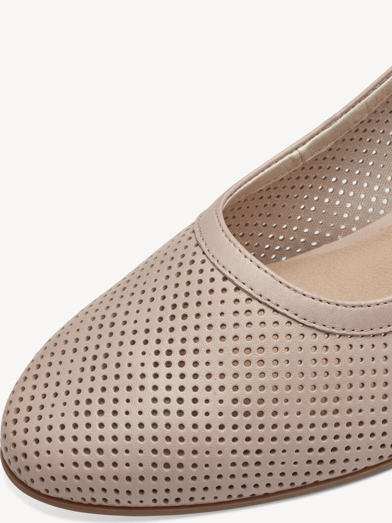 Escarpin en cuir - rose, OLD ROSE, hi-res