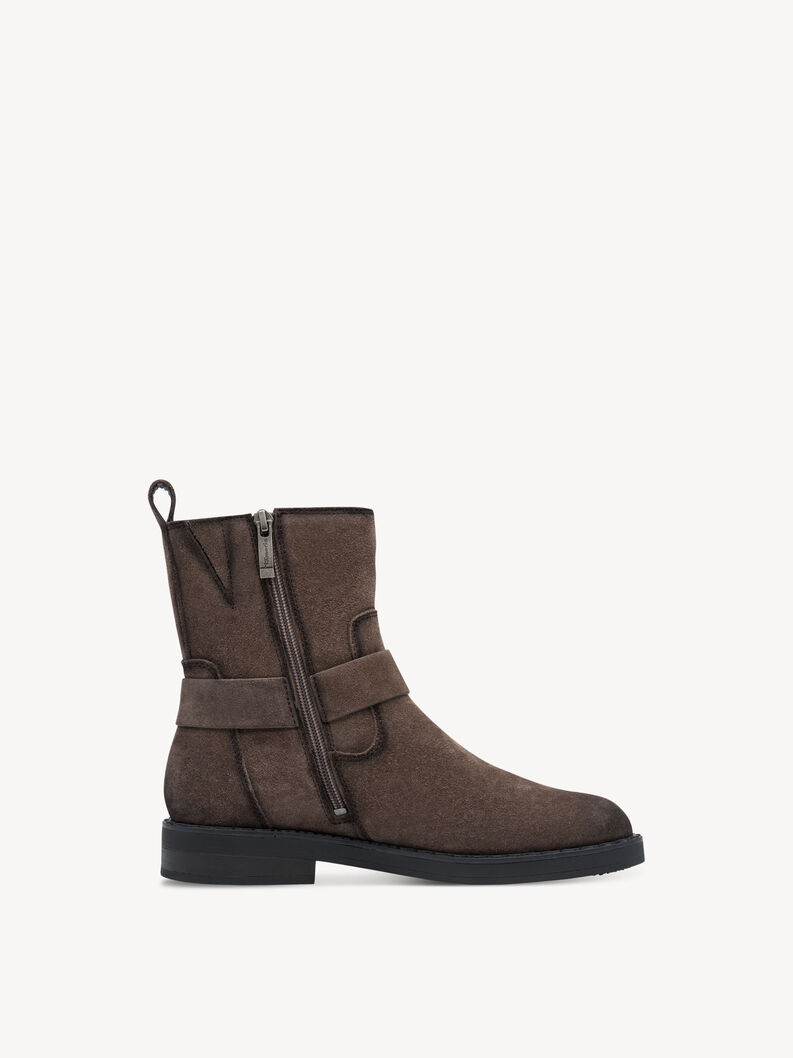 Leather Bootie - brown, CIGAR, hi-res