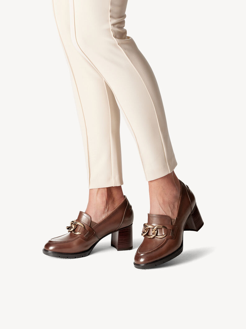 Leather Trotteur - brown, COGNAC, hi-res