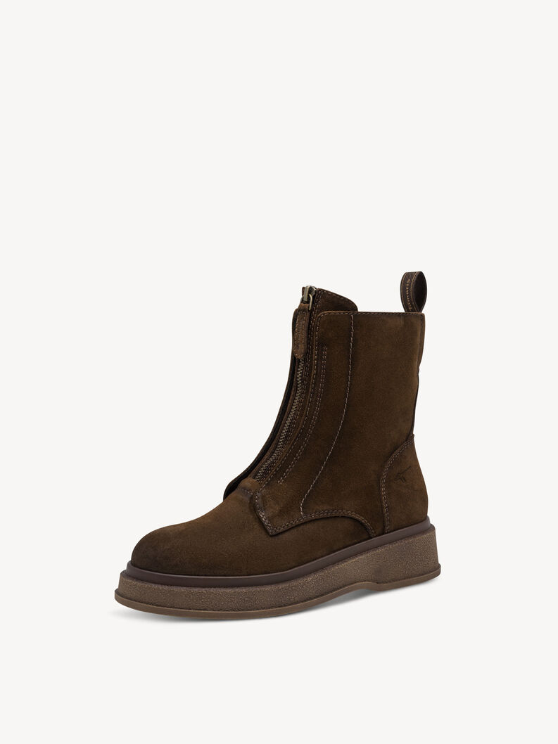 Lederstiefelette - braun, BROWN, hi-res