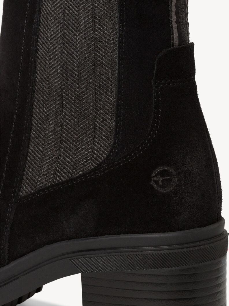Leather Chelsea boot - black, BLACK, hi-res