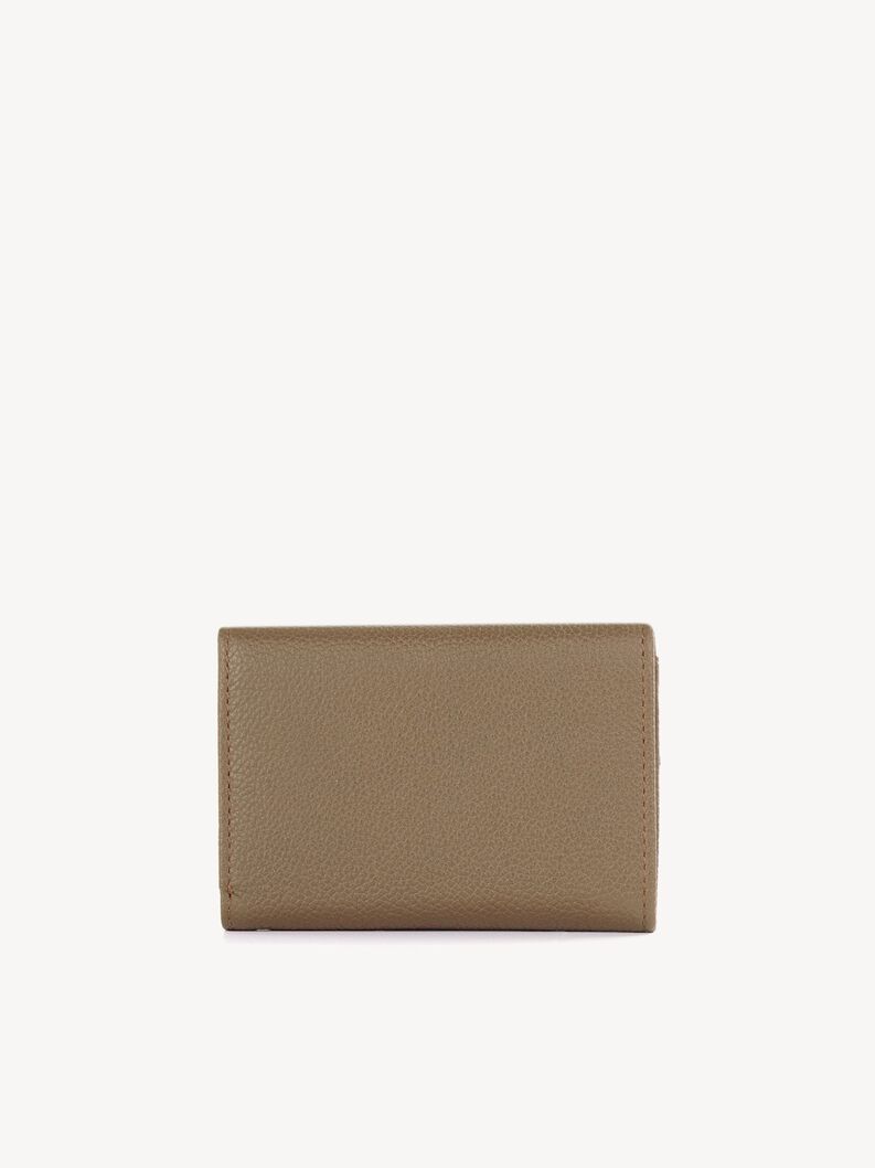 Ledergeldb&ouml;rse - schwarz, lightkhaki, hi-res