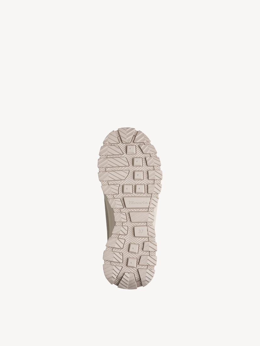 Enkellaarsje - beige warme voering, TAUPE, hi-res