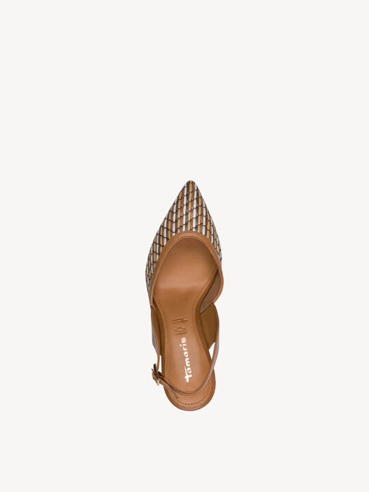 Slingpumps, COGNAC COMB, hi-res