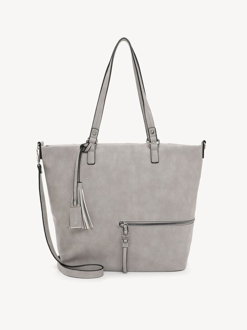 Shopping bag - grey, lightgrey, hi-res