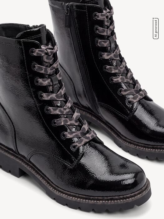 Enkellaarsje, BLACK PATENT, hi-res
