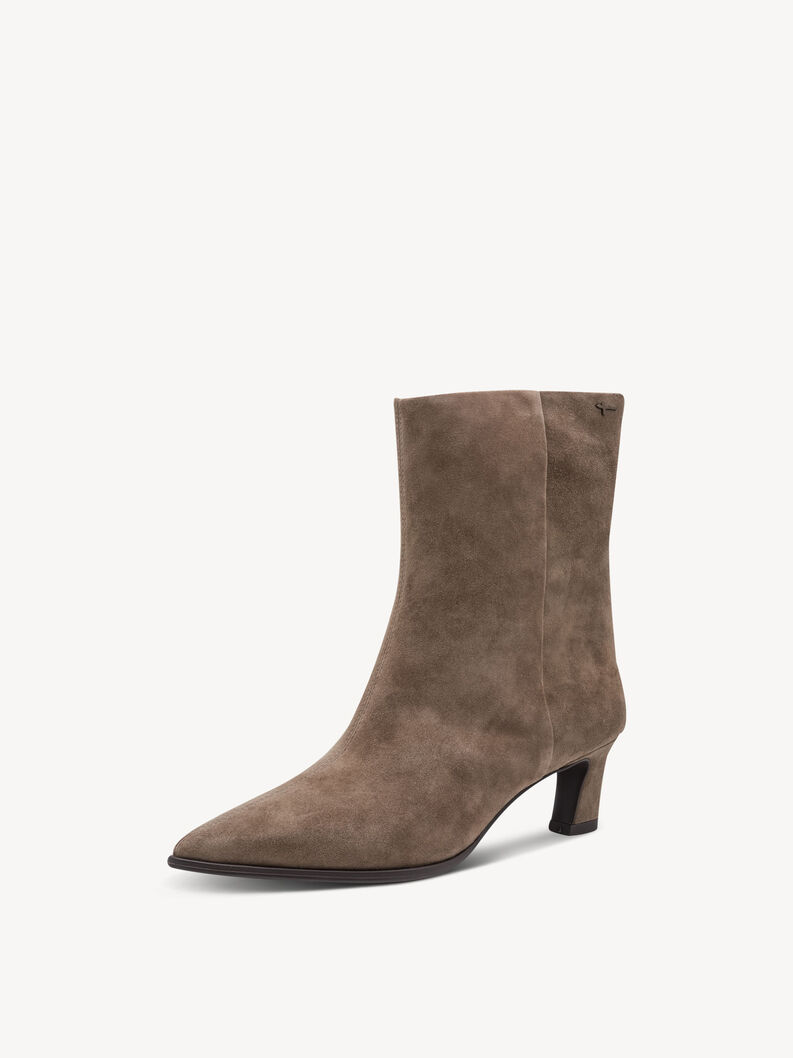 Leather Bootie - beige, TAUPE, hi-res