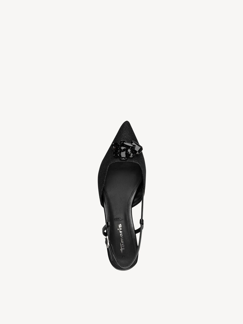 Slingpumps, BLACK GLAM, hi-res