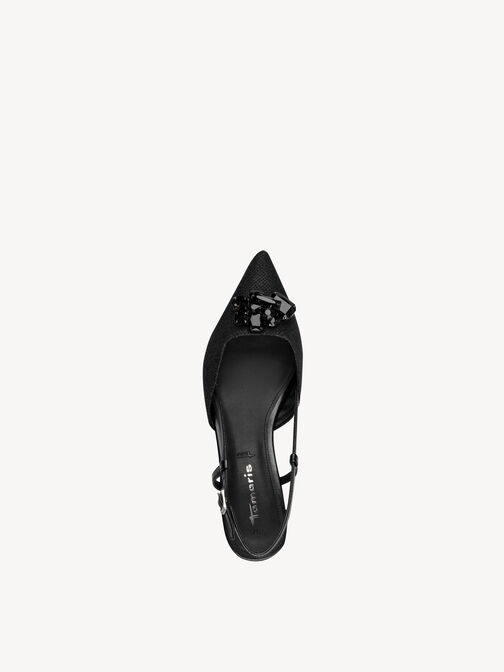 sling pumps, BLACK GLAM, hi-res