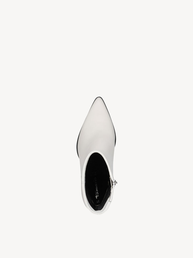 Lederstiefelette - wei&szlig;, OFFWHITE, hi-res