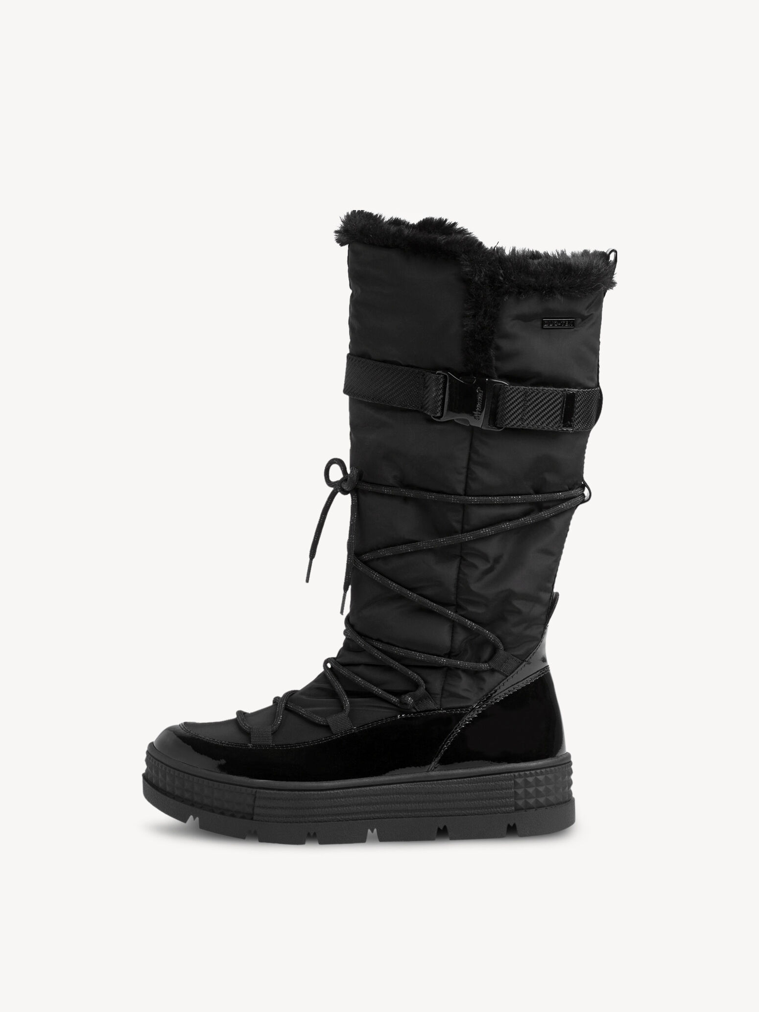 Tamaris Bottes d\u2019hiver noir style d\u00e9contract\u00e9 Chaussures Bottes hautes Bottes d’hiver 