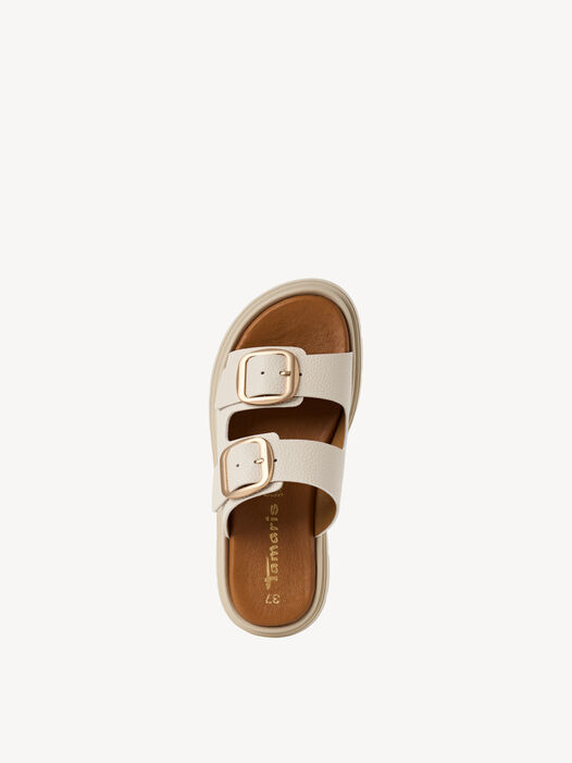 Slipper, IVORY LEATHER, hi-res