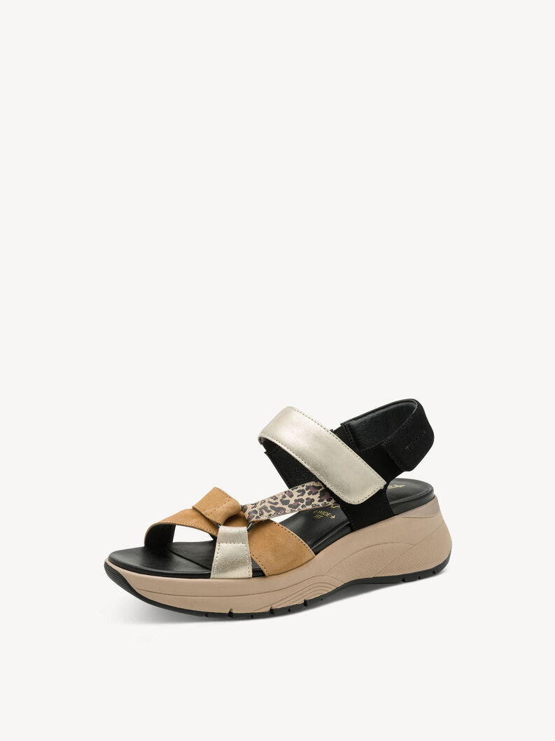 Heeled sandal - black, BLACK COMB, hi-res