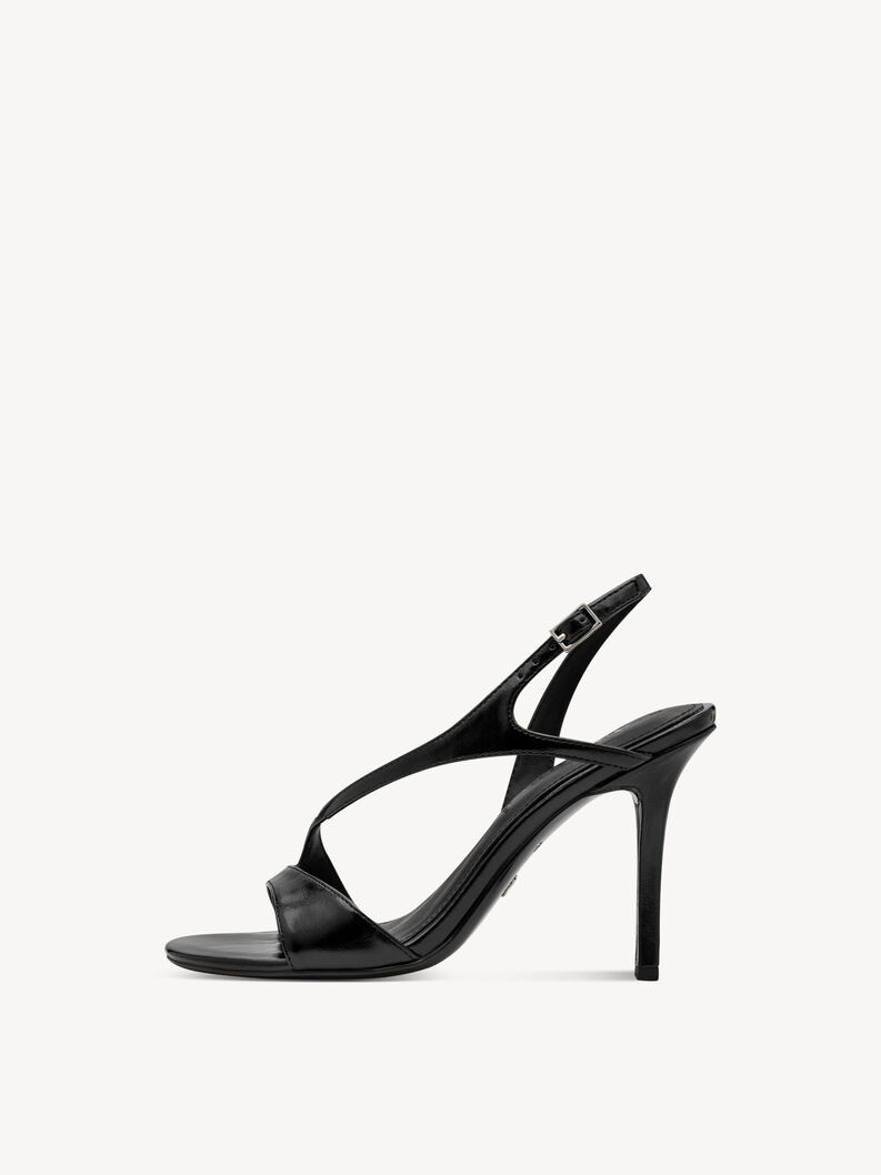 Heeled sandal, BLACK, hi-res