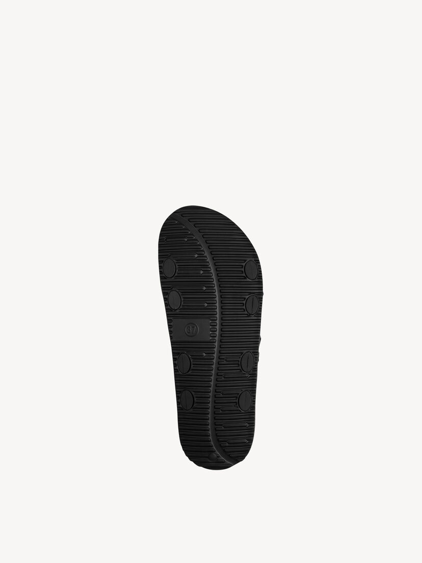 Slipper - zwart, BLACK, hi-res