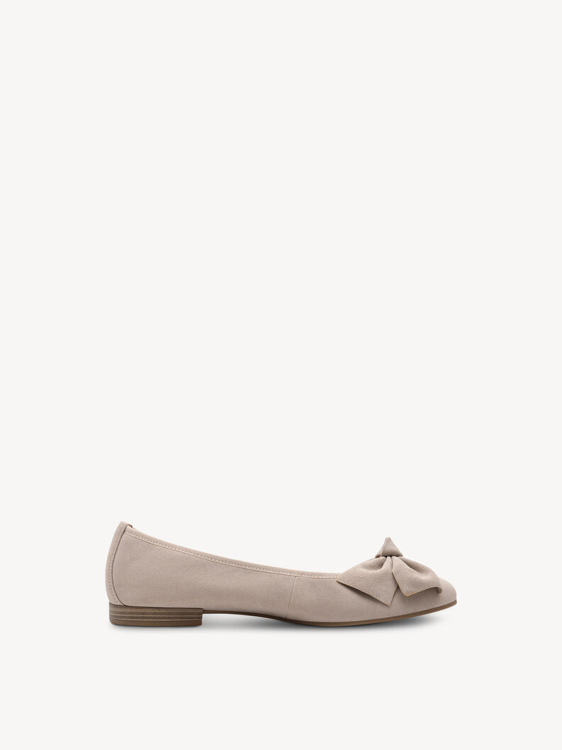 Ballerine en cuir - beige, TAUPE, hi-res