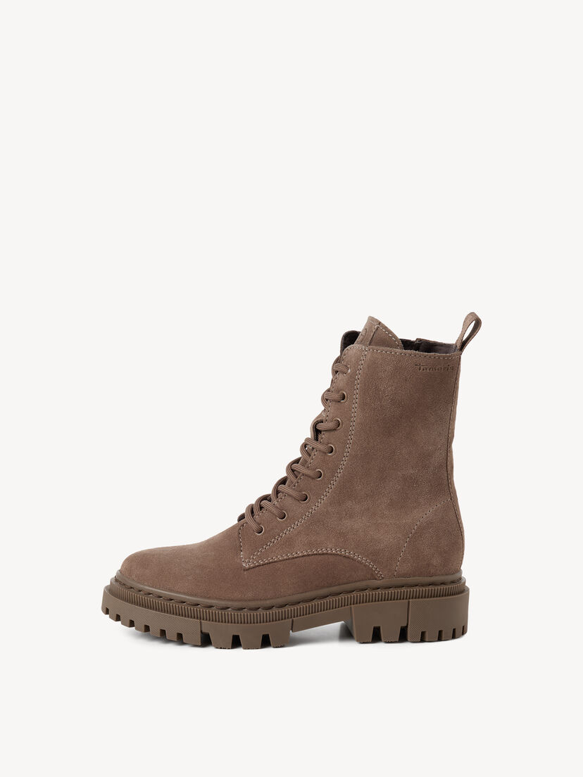 Leren Enkellaarsje - beige, TAUPE, hi-res