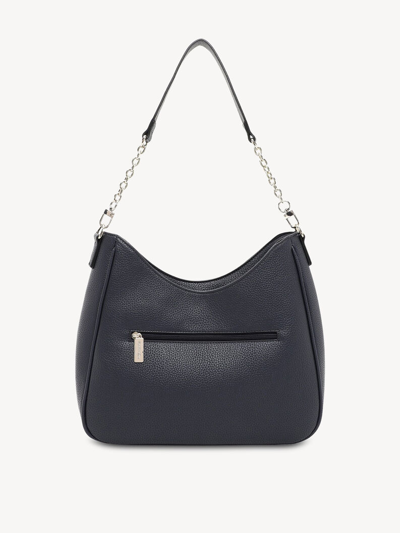 Sac en cuir noir avec poche zipp&eacute;e &agrave; l'arri&egrave;re