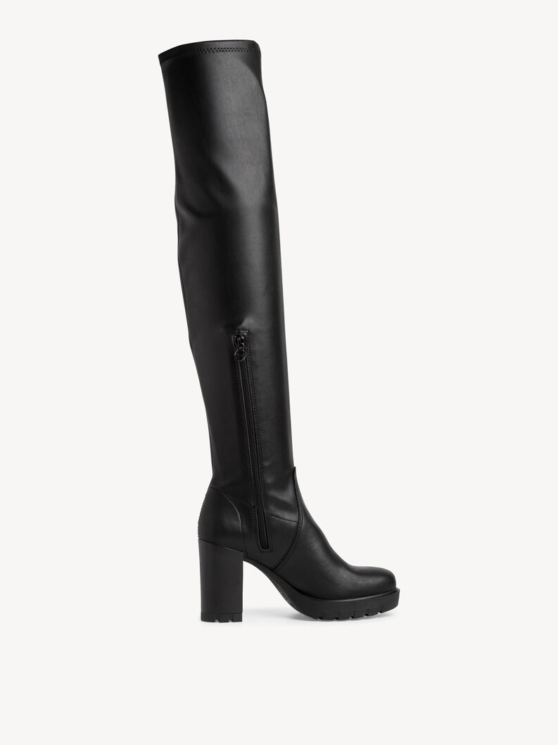 Overknee - schwarz, BLACK, hi-res