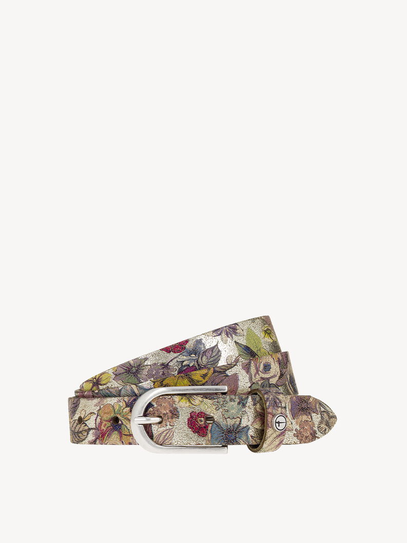 Leather Belt - multicolor, Gold-Multicolor, hi-res